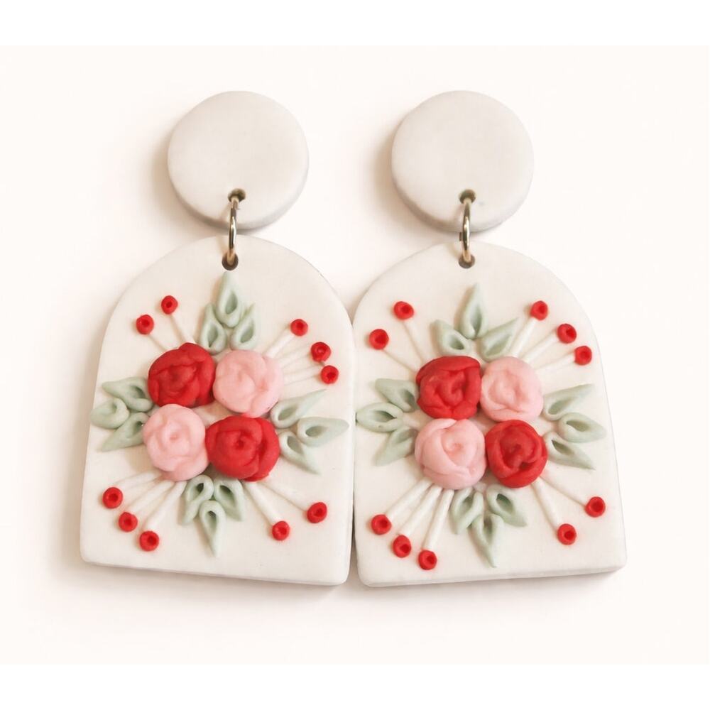 R145 New Earrings Floral R0000145
